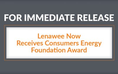 Lenawee Now Receives Consumers Energy Foundation Award