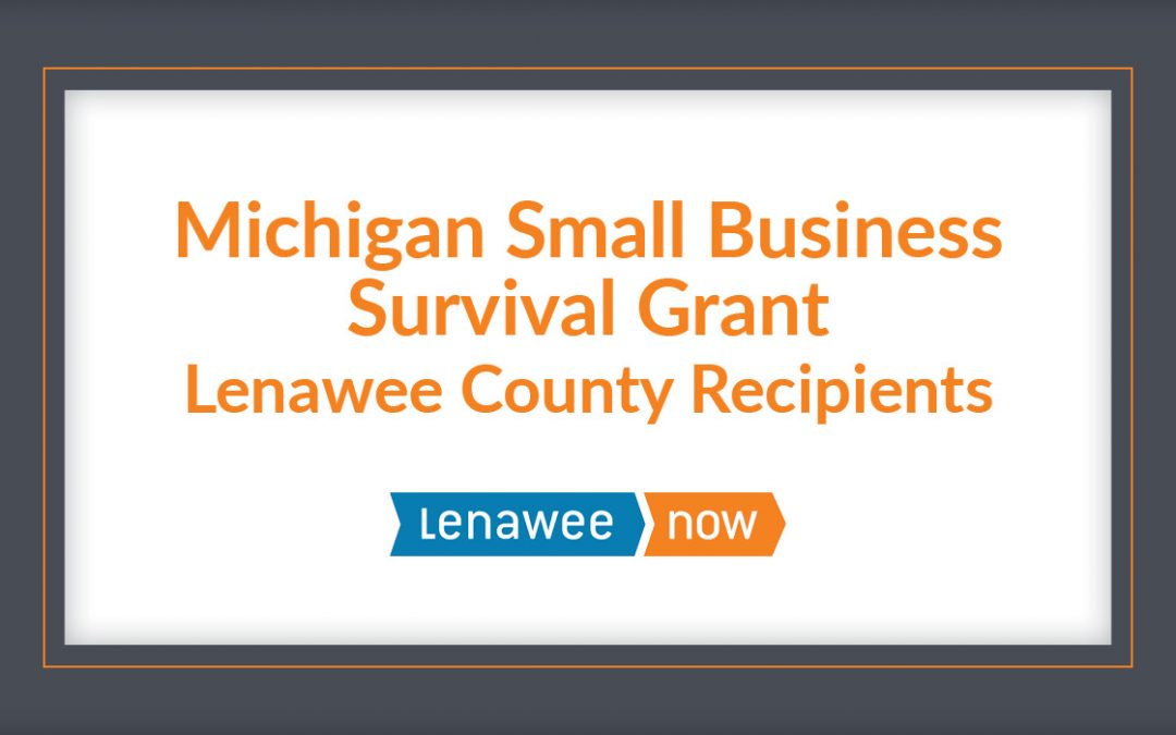 Michigan Small Business Survival Grant Recipients Lenawee Now