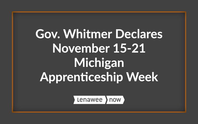 Gov. Whitmer Declares November 15 to 21 as Michigan Apprenticeship Week